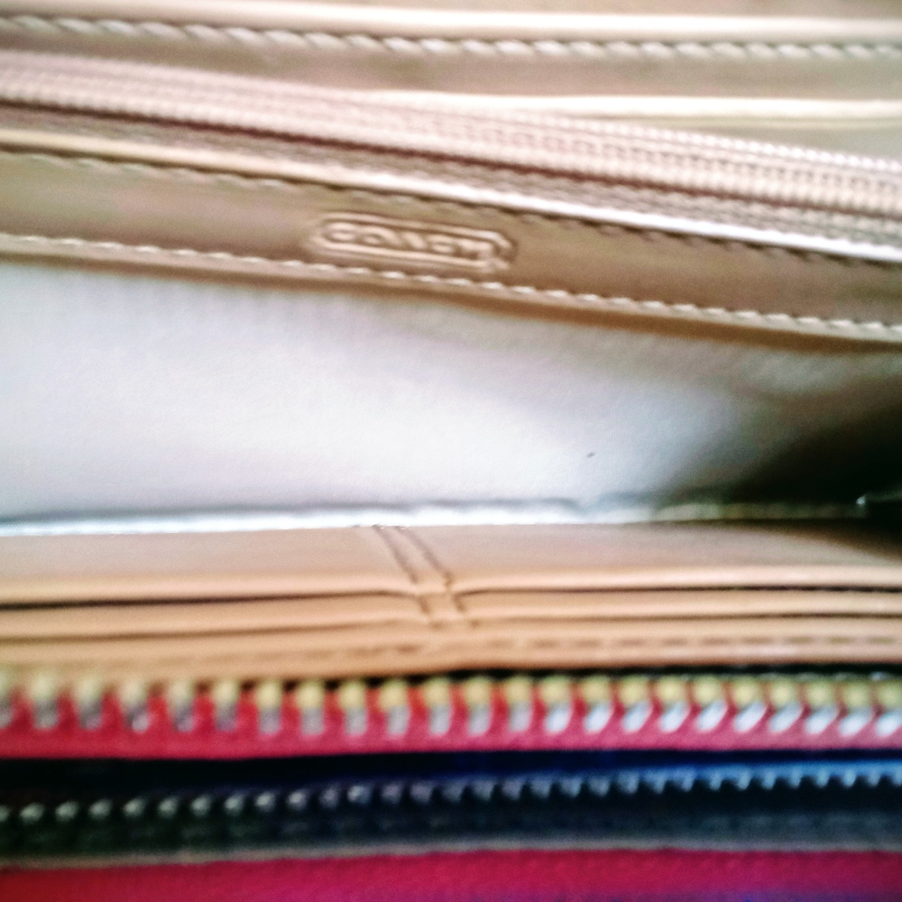 Coach Orange Leather Wristlet - Picture 7 of 7